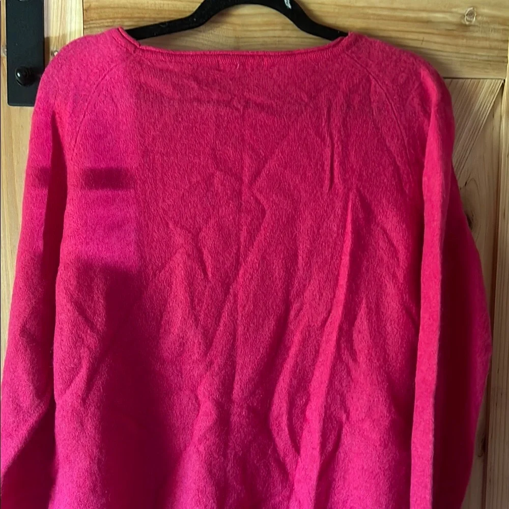 100% Cashmere Pink Boat Neck Sweater - Picture 4 of 4
